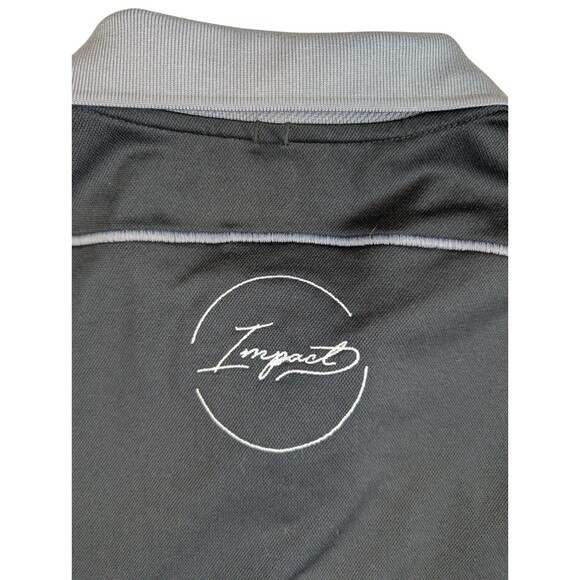 Nike Polo Shirt Mens Medium Black Golf Dri-Fit IMPACT Collection Logo - Picture 3 of 8